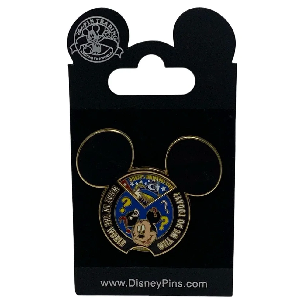 Disney Parks Hollywood Studios‎ Mickey Mouse What In The World Trading Pin Blue